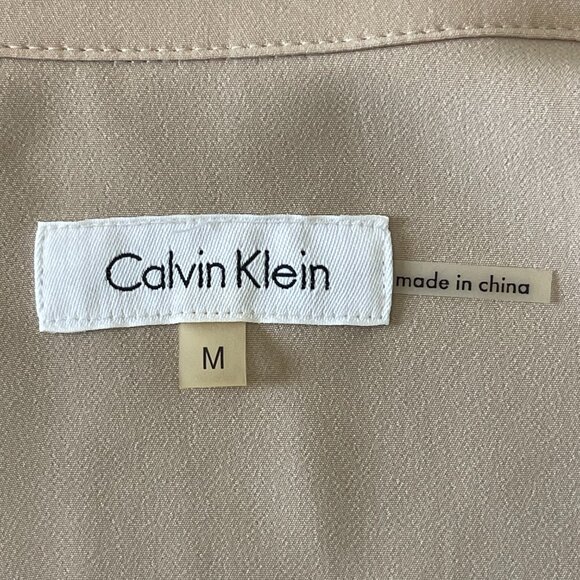 CALVIN KLEIN lightweight tan jacket Medium - Picture 6 of 7